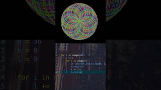 Spirograph circle design in Python / Graphics & coding / Turtle drawing tutorial #satisfying