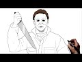 How To Draw Michael Myers | Step By Step | Halloween