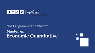 Nos Masters - Master en Economie Quantitative