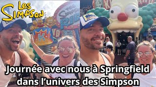 Journée avec nous à Springfield un parc d’attraction des Simpson