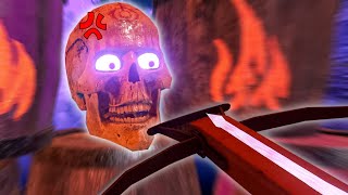 I bullied the skull in Waltz of the Wizard vr