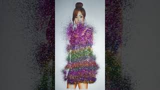 Beautiful dress with glitter  #rifanaartandcraft #youtubeshorts#shorts#shortvideo#short #shortsvideo