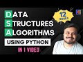Data Structures and Algorithms using Python | Mega Video | DSA in Python in 1 video