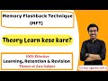 Memory Flashback Technique | How to Learn, Retain & Revise THEORY | 100% EFFECTIVE | CA Atul Agarwal