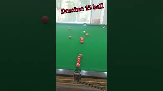 Domino 15 ball in snooker 😱😱😱 #snoogame  #snooker #billiards #pool