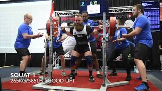 Brett Gibbs - 816kg Total Raw - Commonwealth Champs 2019