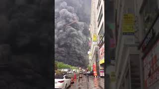 [굿모닝충청] [영상] 세종시 새롬동 아파트 신축현장서 화재 발생