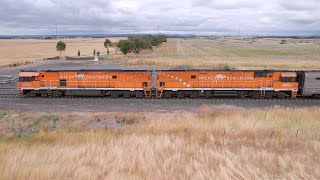 JBRE 2TA8 Great Southern Luxury Passenger Train NR30 NR31 (18/1/2023) - PoathTV Australian Railways