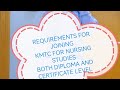 Requirements for joining KMTC for nursing studies//Dip & cert in CHN//KRCHN//KECHN