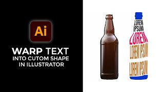 Warp text into custom shape in illustrator | Warp Text