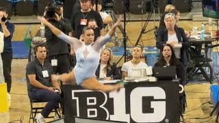 Brooklyn Moors hits a graceful floor routine scoring a 9.975 for UCLA gymnastics - Feb. 1, 2025