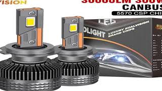 30000LM H7 LED Canbus Car Headlight Super HB4 H11 H4 H1 9012 HB3 9005 9006 H8 Lights Plug-