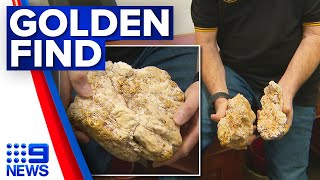 'The wife is going to be happy': $240k gold nugget found﻿ in Victoria | 9 News Australia