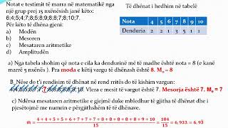 MATEMATIKA 6  MODA  MESORJA  MESATARJA ARITMETIKE. PUNOI: LAURESHA ALLANI  SHKOLLA \