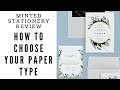 Minted Wedding Stationery Review - Paper Types