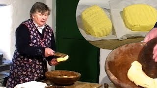 Traditional Irish Butter Making  -- Making Farmhouse Butter in Ireland