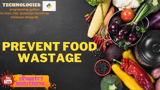 Prevent Food Wastage | In English | Python Projects | English 2023