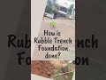 Types of Foundation in construction | 1. Rubble Trench foundation #shorts