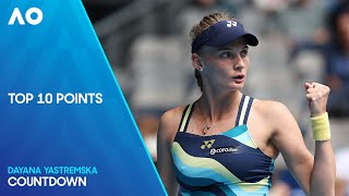 Dayana Yastremska Top 10 Points | Australian Open 2024