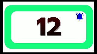12 Seconds Countdown Timer With Sound Effect COLOR 4K HD 1080