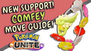 Comfey Guide! Moves Explained For Pokemon Unite's New Supporter!