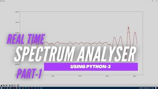 Realtime Audio Spectrum Analyser Using Python 3 | Part 1