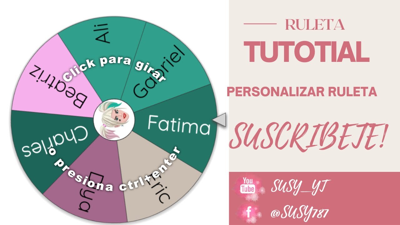 TUTORIAL DE RULETA PARA SORTEOS - YouTube