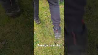 aeracja z wykorkiem (rurkowa) trawnika, pielęgnacja trawnika, Gardena premium