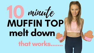 HOME WORKOUT TO LOSE MUFFIN TOP | LOVE HANDLE WORKOUT | 10  MINUTE STANDING ABS WORKOUT THAT WORKS