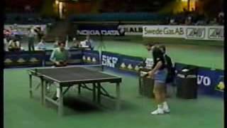 Table Tennis  Euro 1990 final  Appelgren vs Grubba  part 3