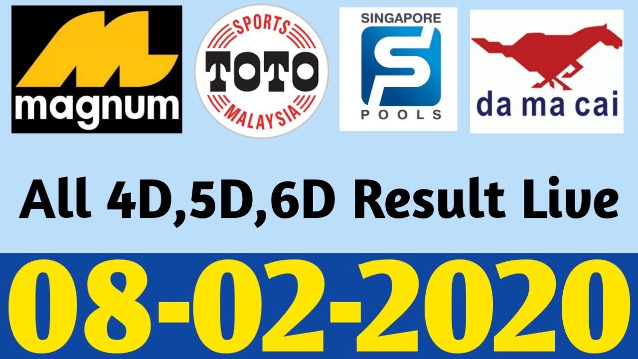 Magnum Toto Damacai Today 4D Results 08-02-2020 | 4d Malaysia Result ...