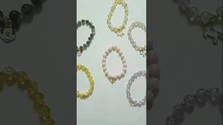 Trending bead bracelet designs/invisible chain making/invisible chains tutorial#jewellery#shortsfeed