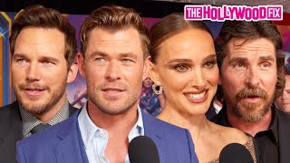 Chris Hemsworth, Chris Pratt, Natalie Portman, Christian Bale Interview At Thor: Love And Thunder
