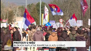 Studenti i građani će devet sati blokirati naplatnu rampu na ulazu u Niš