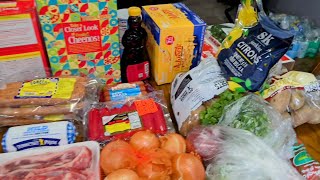 Large Grocery haul Budget video Prepping for this winter snow ~ Family of 6