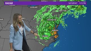 In the Tropics: Tropical Storm Ophelia crosses into southeast Virginia as it moves north