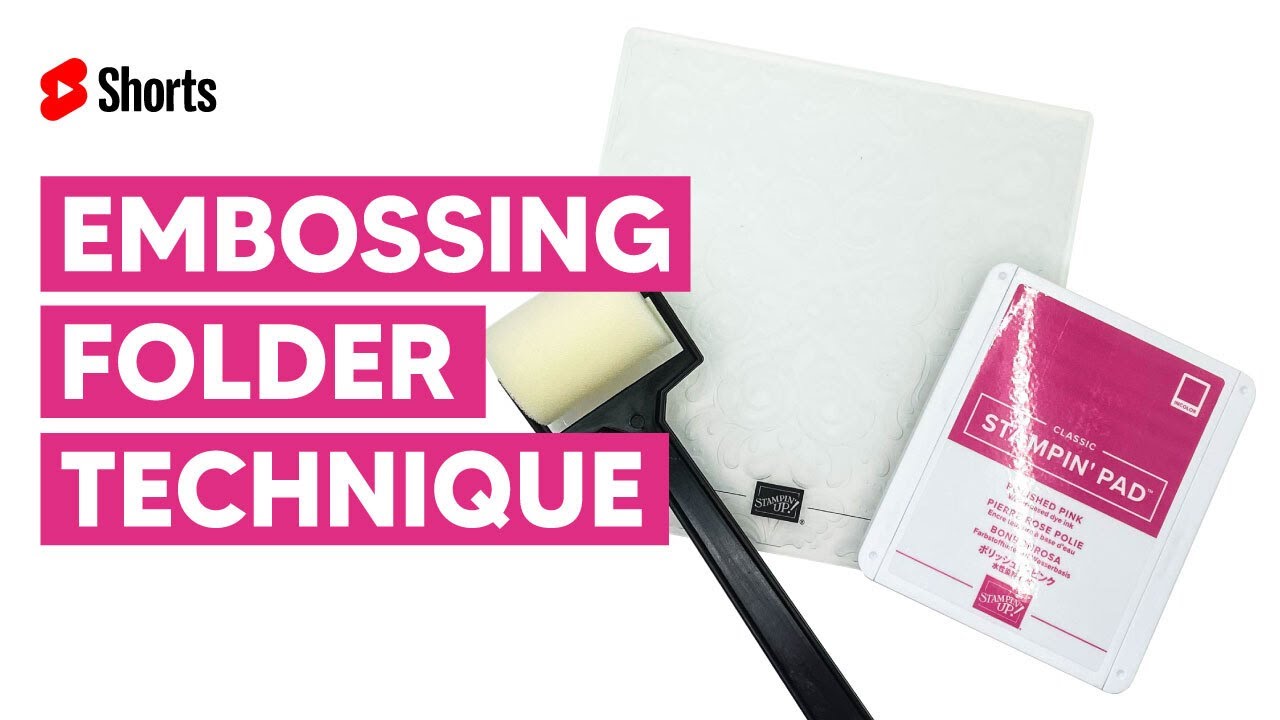 Embossing Folder Technique Shorts Youtube