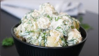 Swedish Potatoes with Dill Cream Sauce