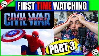 WINTER SOLIDER DID WHAT?!?! PART 3 REACTION  CAPTAIN AMERICA CIVIL WAR