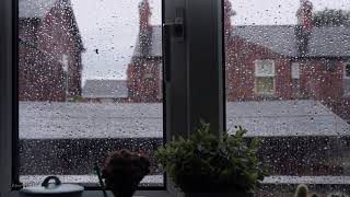 Rain Storm with Thunder, Window View in Cheshire, Helping You Sleep