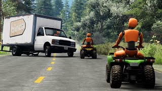 BeamNG Drive - Realistic Motorbike and Quad Crashes #5