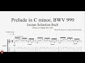 J. S. Bach - Prelude in D minor, BWV 999 - Guitar Tutorial + TAB