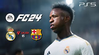 EA FC 24 PS5 Gameplay | Real Madrid vs Barcelona | 4K60fps