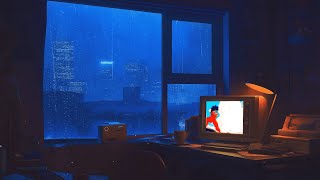 1980s \u0026 90s Lofi Hip Hop Beats ☁️ Vintage Vibes \u0026 Retro Room Ambience 📺 Lofi Rain Playlist