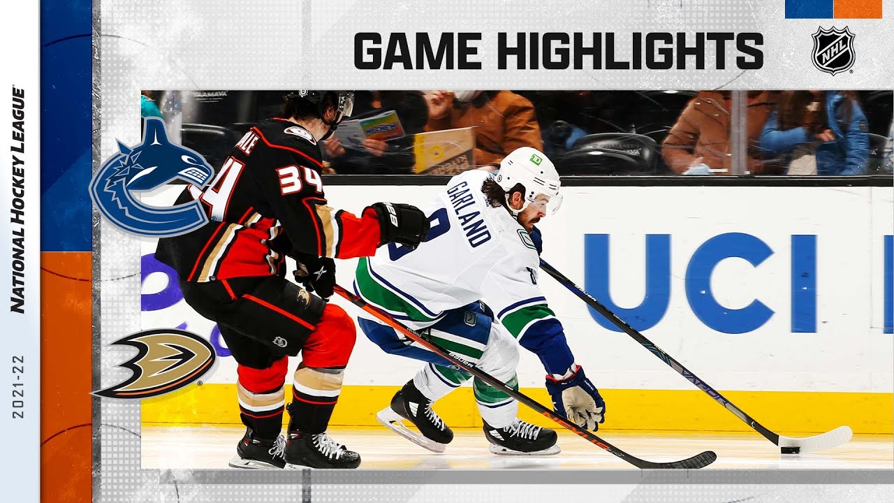 Canucks @ Ducks 12/29/21 | NHL Highlights - YouTube