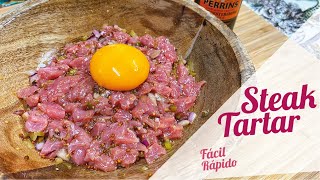 Cómo hacer STEAK TARTAR fácil y rápido | Receta del mejor TARTAR DE CARNE