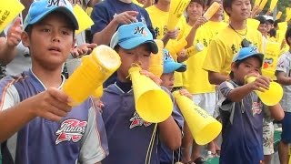 三和ジュニア　スタンドで糸満高校の応援　第97回全国高等学校野球選手権沖縄大会　決勝　糸満ｖｓ興南