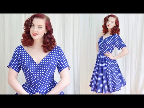 Making a 1950's Dress / Blue Dotted Dress Making a 1950's Dress / Blue Dotted Dress