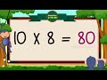 10 x1=10 multiplication table of ten 10 tables song multiplication time of tables mathstables