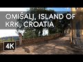 Walking Tour: Omišalj, Island of Krk, Croatia - 4K UHD Virtual Travel